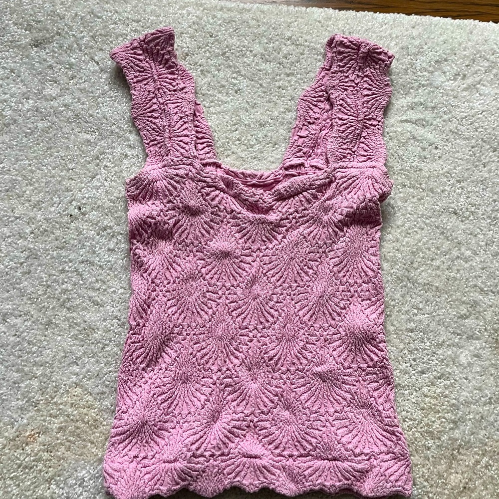 Free people, tank top, extra small, pink